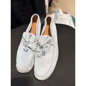 RALPH LAUREN PURPLE LABEL HAROLD BLUE SUEDE LOAFER MENS 9D